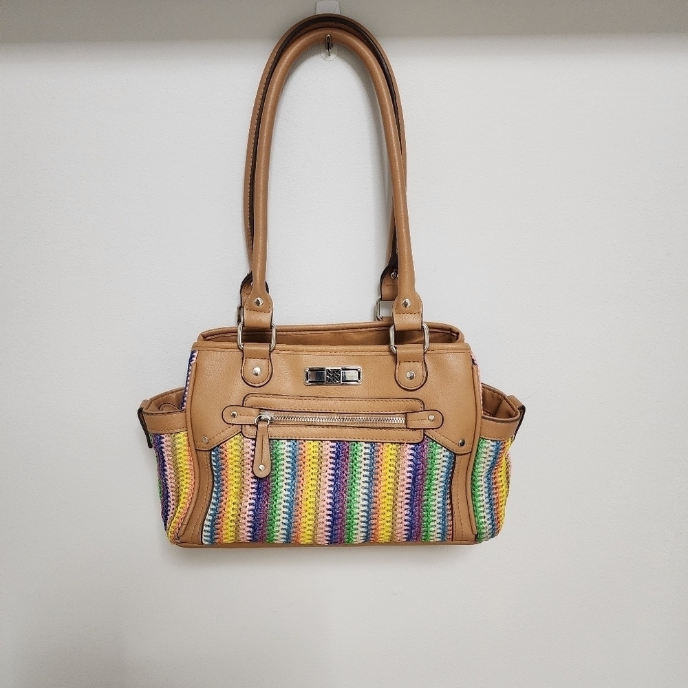 Vintage Woven Multicoloured Handbag purse